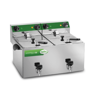 ФРИТЮРНИЦА ДВОЙНАЯ FAMA MFR280R С КРАНОМ 8+8 л