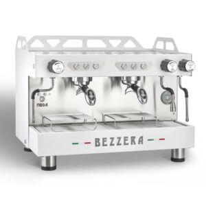 КОФЕВАРКА BEZZERA ДВУХПОСТОВАЯ АВТОМАТИЧЕСКАЯ MODA DE/WHITE